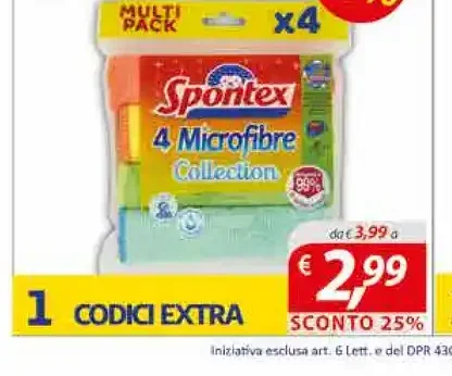 Panni in microfibra Collection Spontex