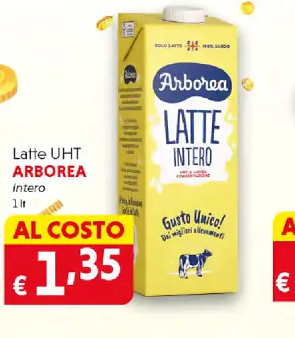 Latte UHT intero Arborea