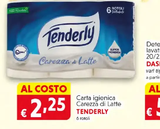 Carta igienica Carezza di Latte Tenderly
