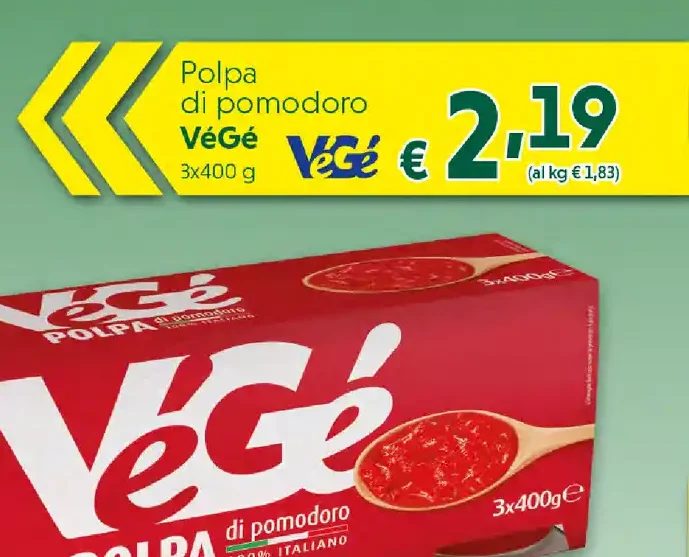 Polpa di pomodoro Vegé