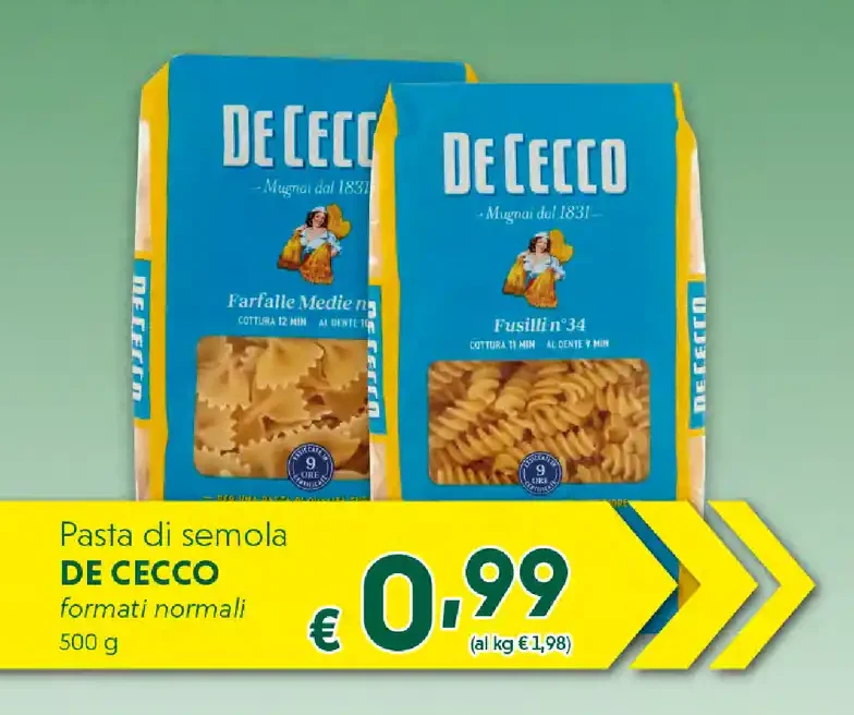 Pasta di semola De Cecco