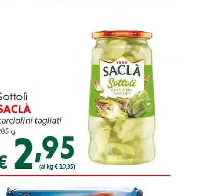 Sottoli carciofini tagliati Saclà