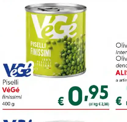 Piselli finissimi Vegé