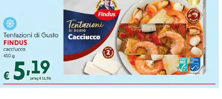 Tentazioni di gusto Cacciucco Findus