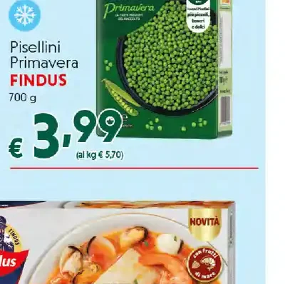 Pisellini primavera Findus