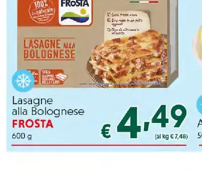 Lasagne alla bolognese Frosta