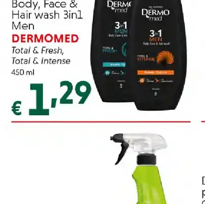 Body Face & Hair wash 3in1 Dermomed