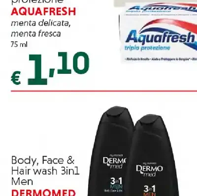 Dentifricio tripla protezione Aquafresh