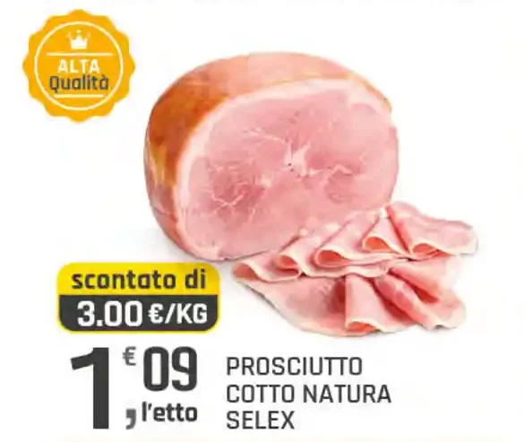 Prosciutto cotto Natura Selex
