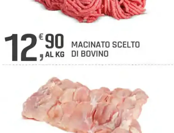 Macinato scelto di bovino