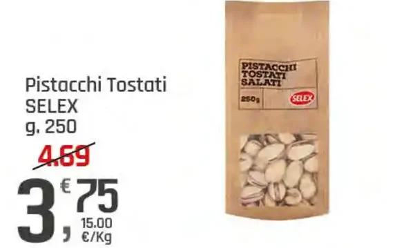 Pistacchi tostati salati