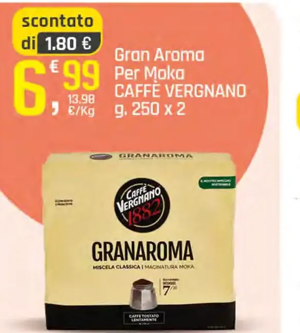 Caffè Vergnano Granaroma per moka