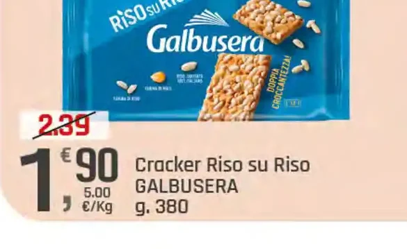 Cracker riso su riso Galbusera