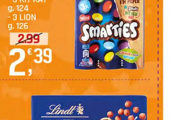 Assortimento Smarties Kit Kat Lion