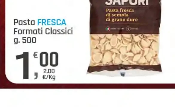 Pasta fresca formati classici
