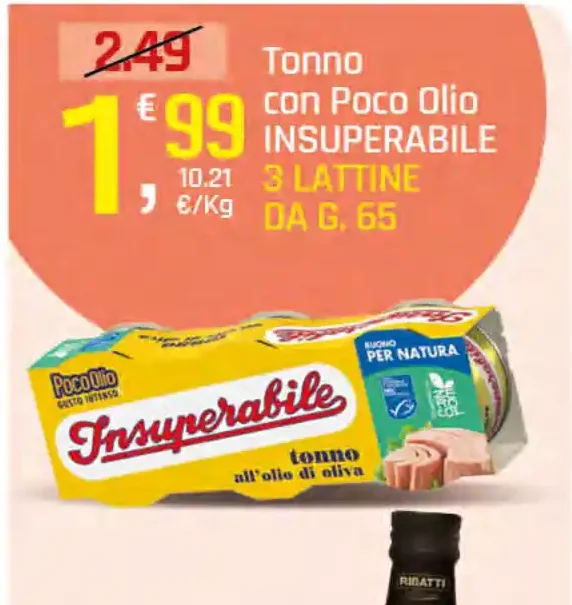 Tonno con poco olio
