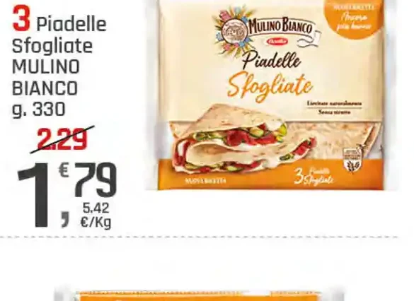 Piadelle sfogliate