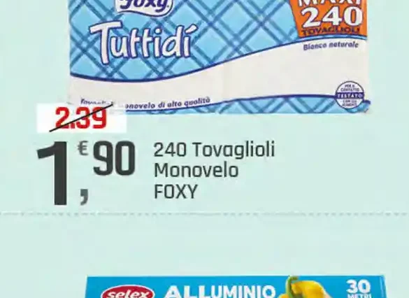 Tovaglioli monovelo
