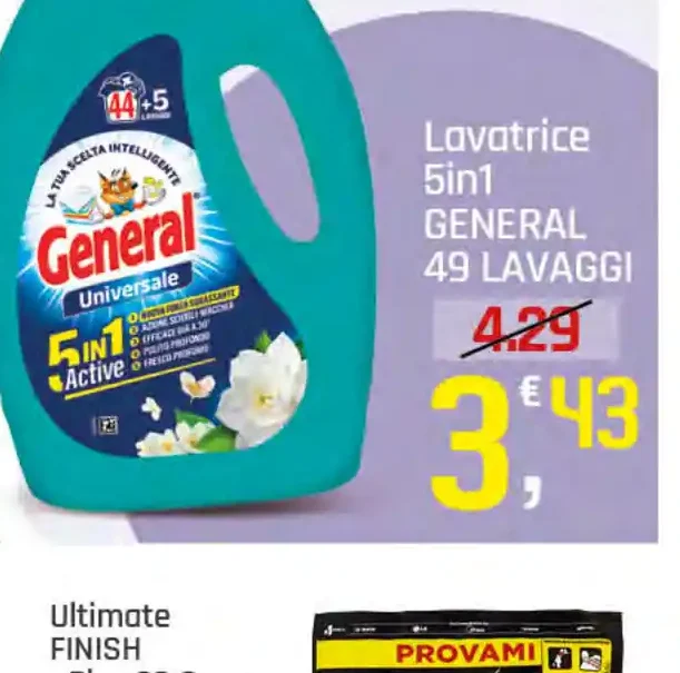 Detersivo lavatrice General 5in1