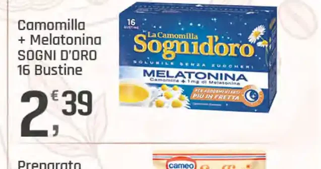 Camomilla e melatonina