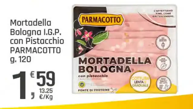 Mortadella Bologna con pistacchio