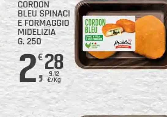 Cordon bleu spinaci e formaggio