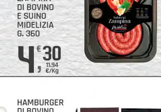 Zampina di bovino e suino