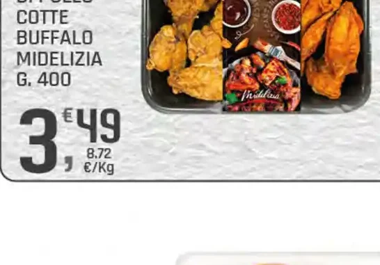 Alette di pollo cotte buffalo