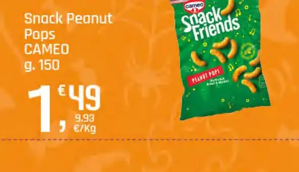 Snack Peanut Pops Cameo