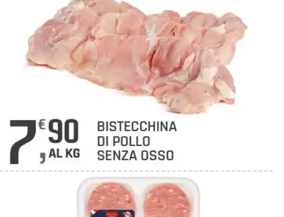 Bistecchina di pollo senza osso