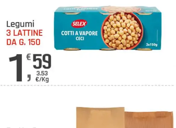 Ceci cotti a vapore
