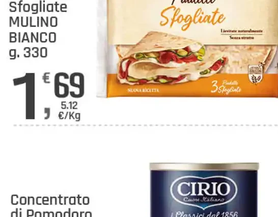 Piadelle sfogliate