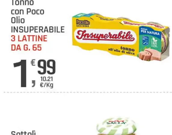 Tonno con poco olio