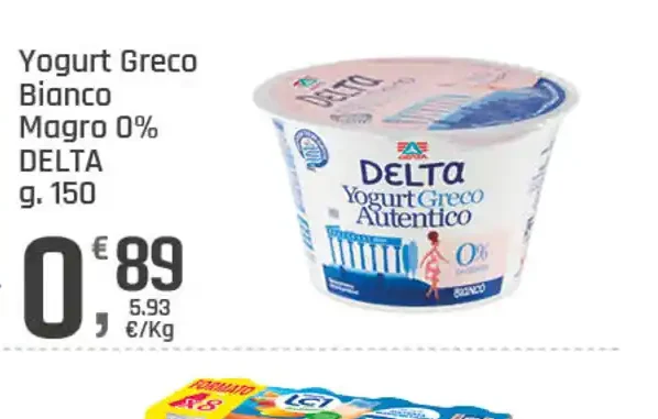 Yogurt greco bianco magro