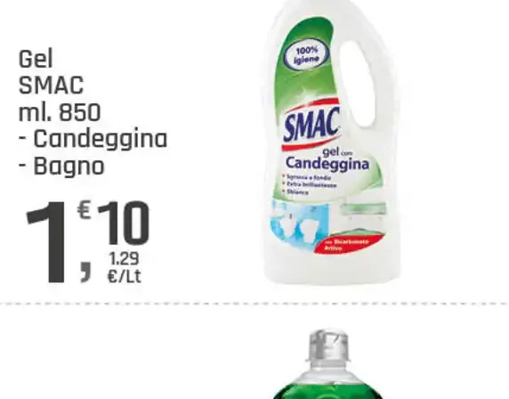 Gel candeggina bagno Smac