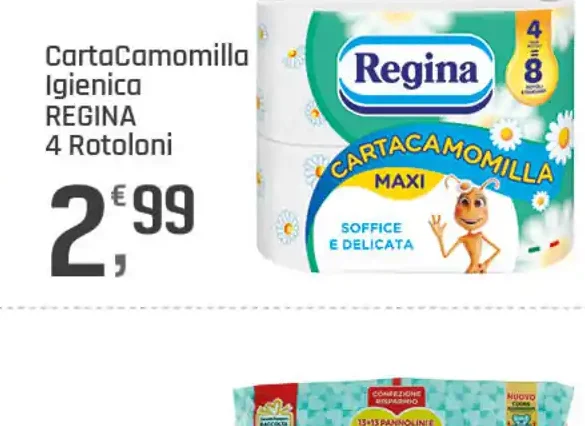 Carta igienica Camomilla Regina