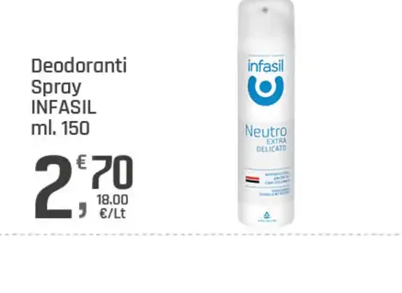Deodorante spray InfaSil