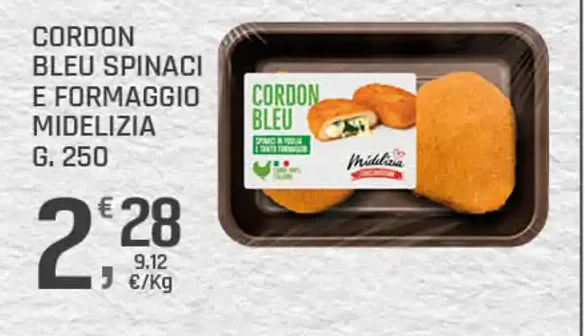 Cordon bleu spinaci e formaggio