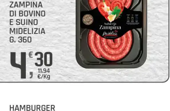Zampina di bovino e suino