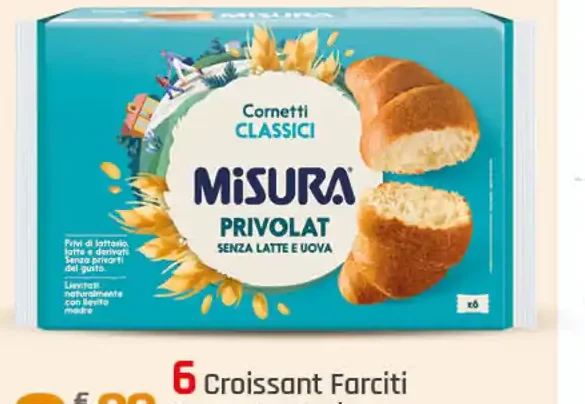 Croissant farciti senza lattosio