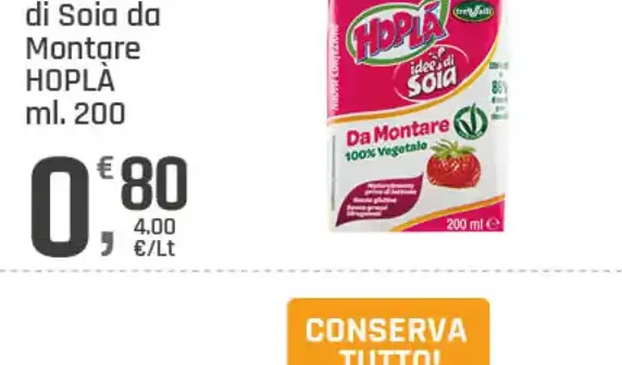 Panna vegetale di soia