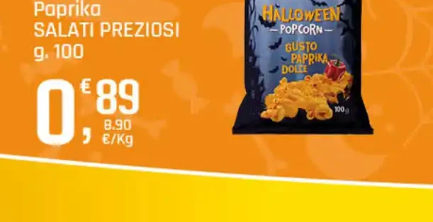 Halloween Popcorn alla Paprika Salati Preziosi