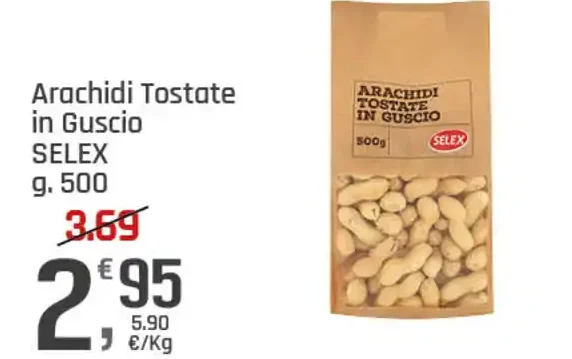 Arachidi tostate in guscio