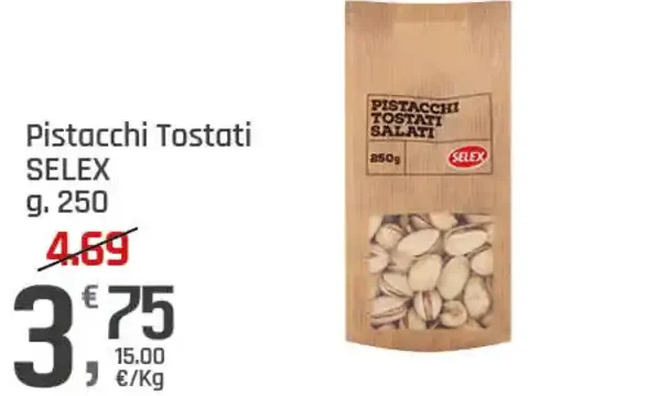 Pistacchi tostati salati