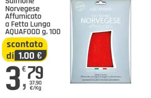 Salmone norvegese affumicato a fetta lunga