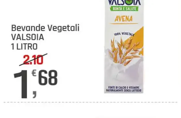 Bevanda vegetale Valsoia avena