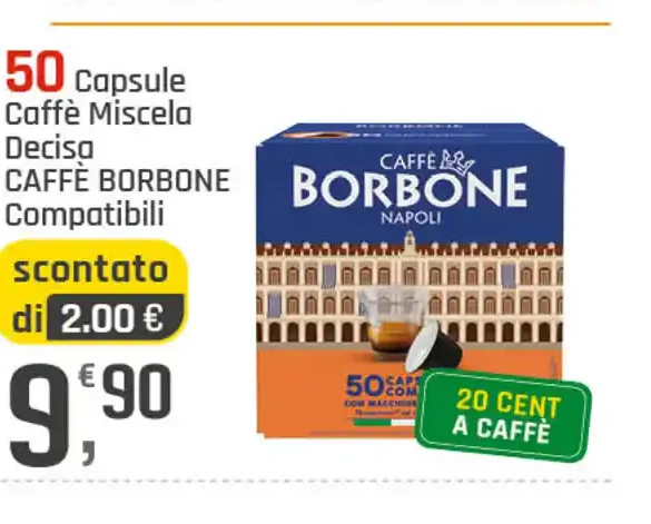 Capsule caffè miscela decisa Caffè Borbone compatibili