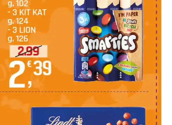 Assortimento Smarties Kit Kat Lion