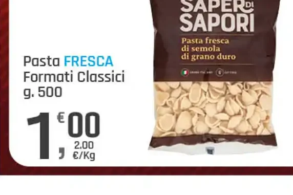Pasta fresca formati classici