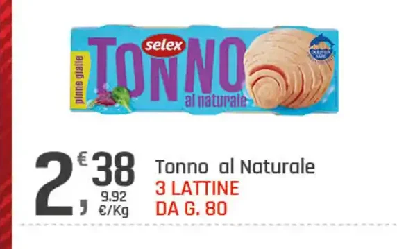 Tonno al naturale Selex